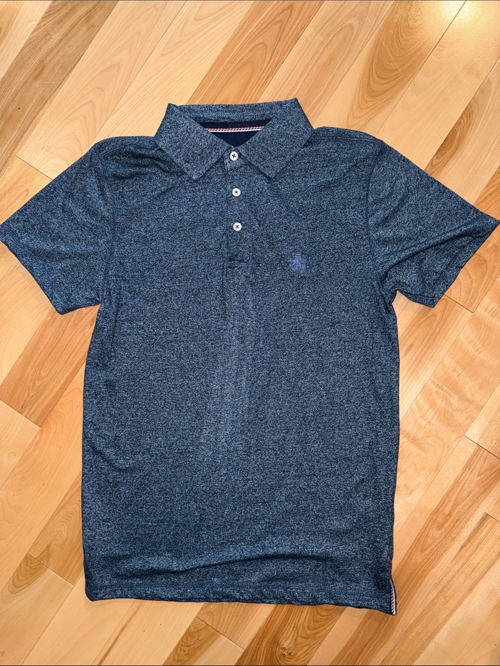Men's Heathered Navy Polo Shirt NWT S - Picture 1 of 3